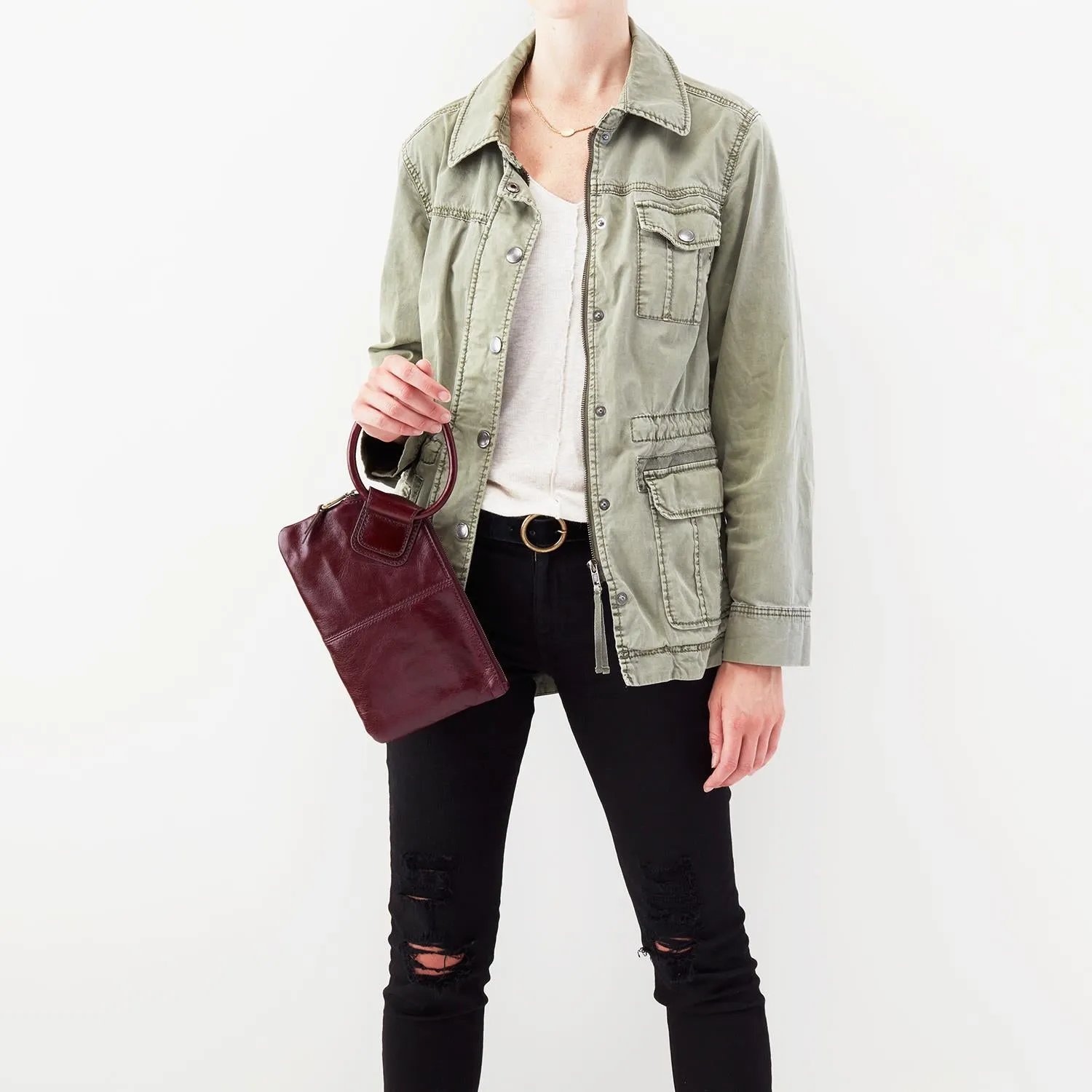 Hobo Sable Deep Plum Vintage Leather
