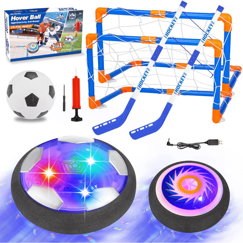Hover Football and Ice Hockey Set