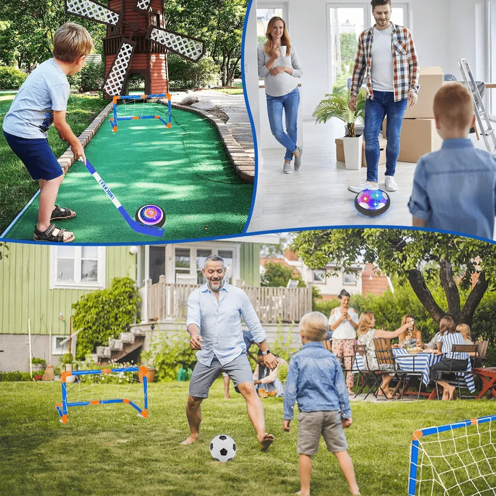 Hover Football and Ice Hockey Set