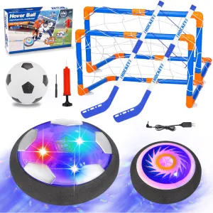 Hover Football and Ice Hockey Set