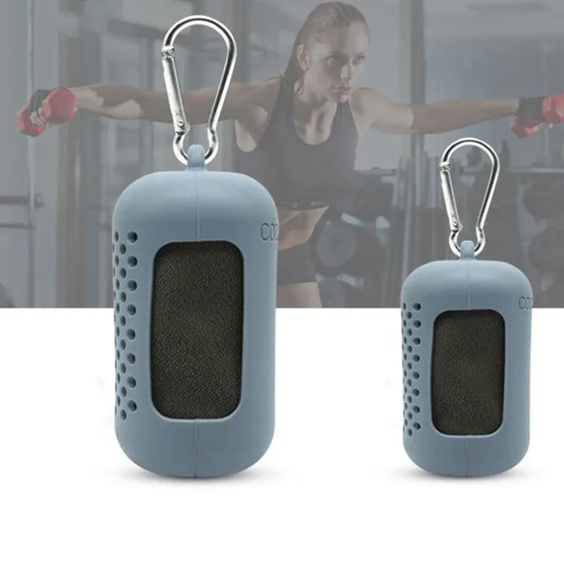 Ice Feeling Sports Towel Compressed Microfiber Cooling Towel Quick-Drying