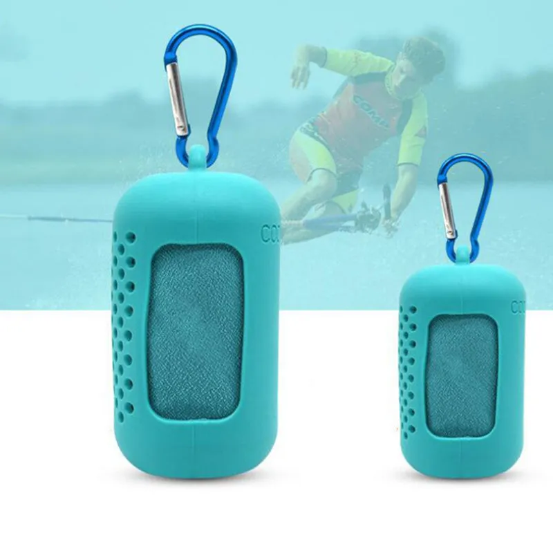 Ice Feeling Sports Towel Compressed Microfiber Cooling Towel Quick-Drying