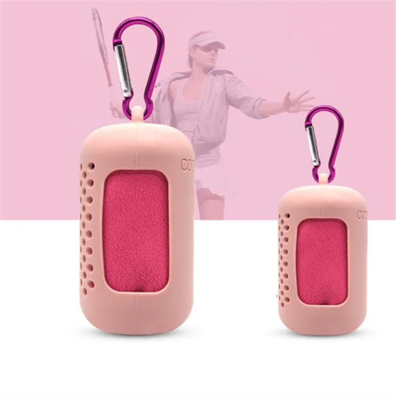 Ice Feeling Sports Towel Compressed Microfiber Cooling Towel Quick-Drying