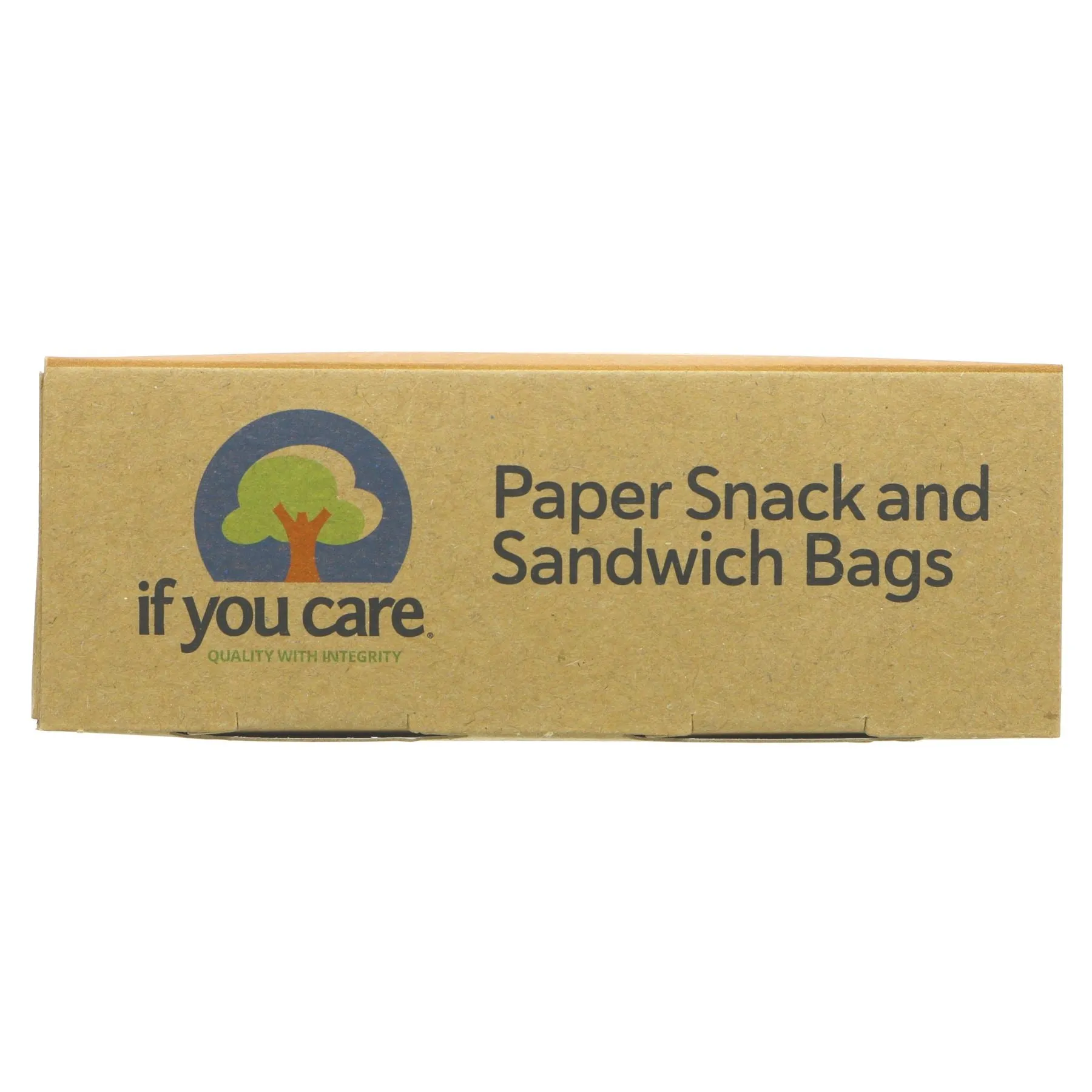 If You Care | Sandwich & Snack Bags - Paper - 19x16x6cm, Unbleached | 48 bags