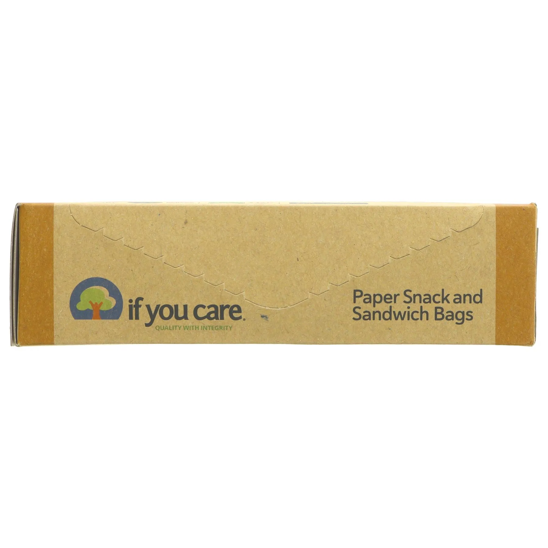 If You Care | Sandwich & Snack Bags - Paper - 19x16x6cm, Unbleached | 48 bags