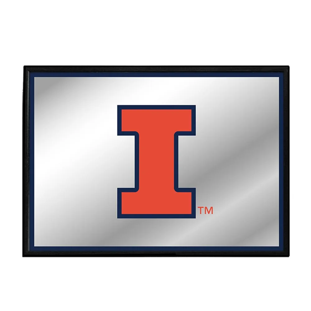 Illinois Fighting Illini: Framed Mirrored Wall Sign
