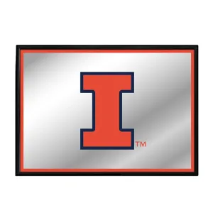 Illinois Fighting Illini: Framed Mirrored Wall Sign