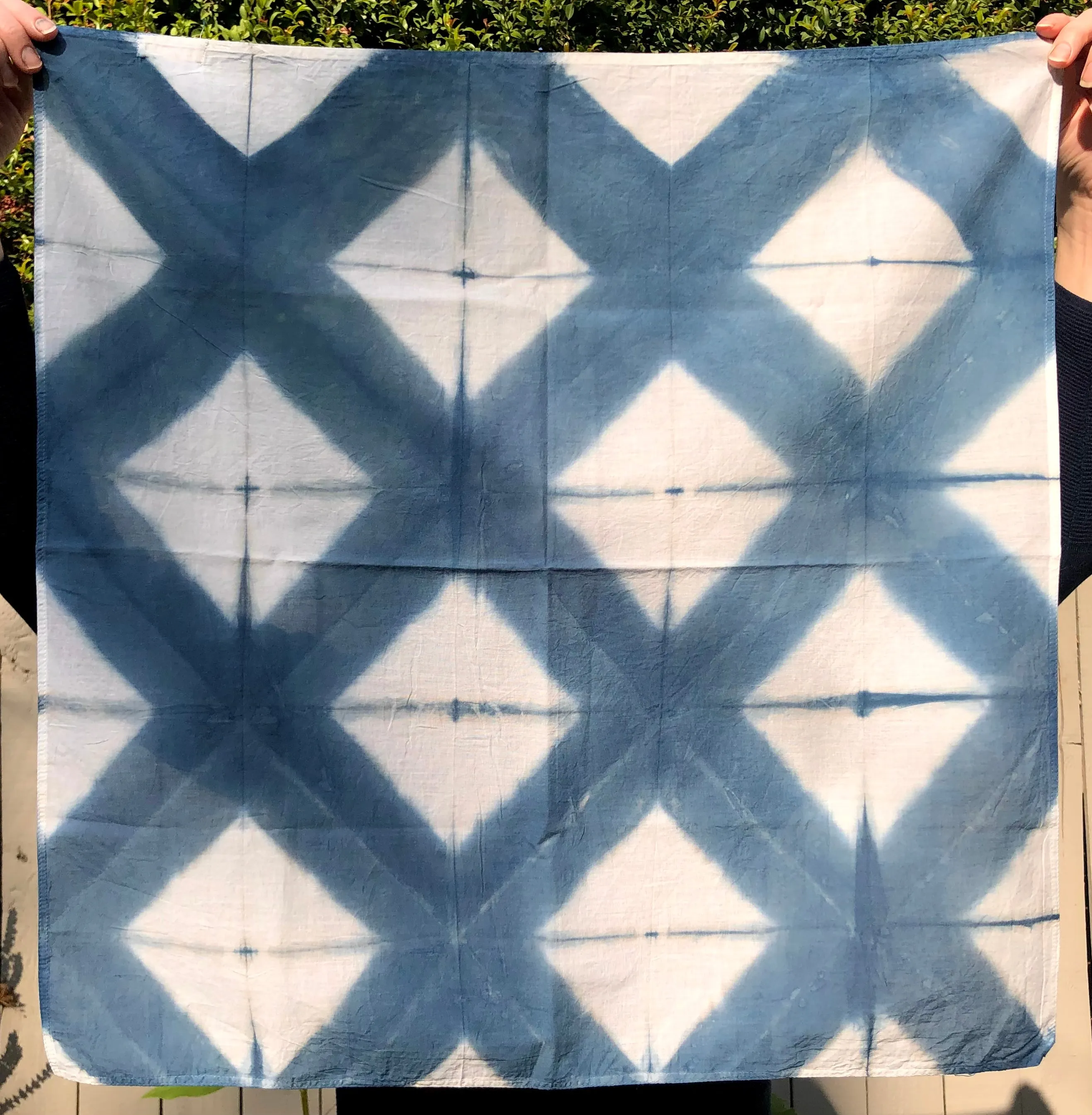 Indigo & Black Walnut Bandana