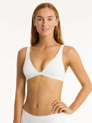 Interlace Longline Top in White