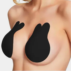 Invisible Push up Strapless Bra Self Adhesive Backless Sticky Bra Black | S/M | 458354