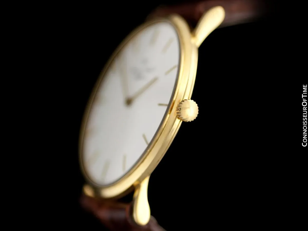 IWC Portofino Vintage Mens Thin Handwound Watch - 18K Gold