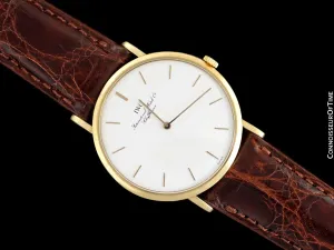 IWC Portofino Vintage Mens Thin Handwound Watch - 18K Gold