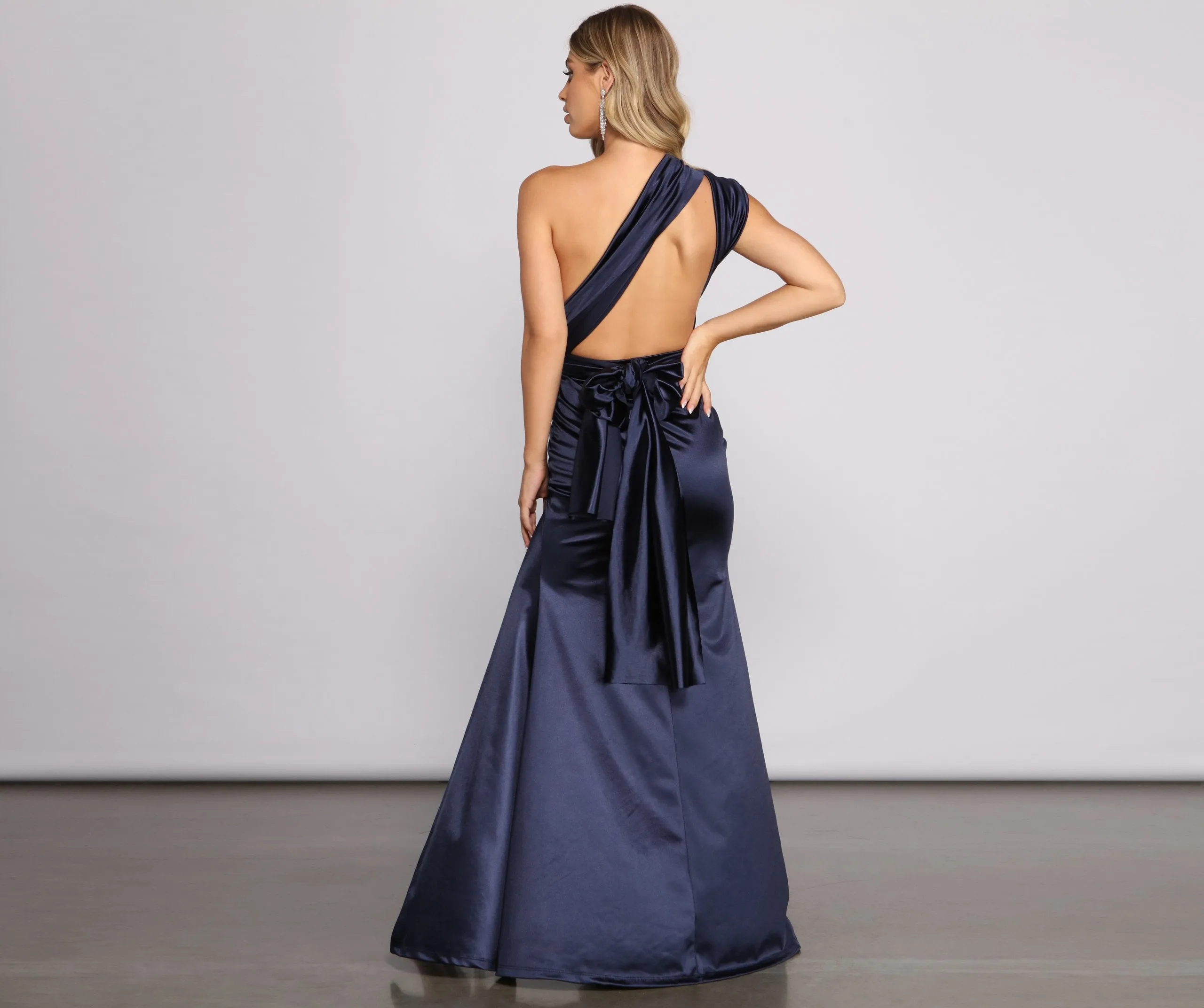 Johanna Formal Convertible Charming Ties Satin Dress