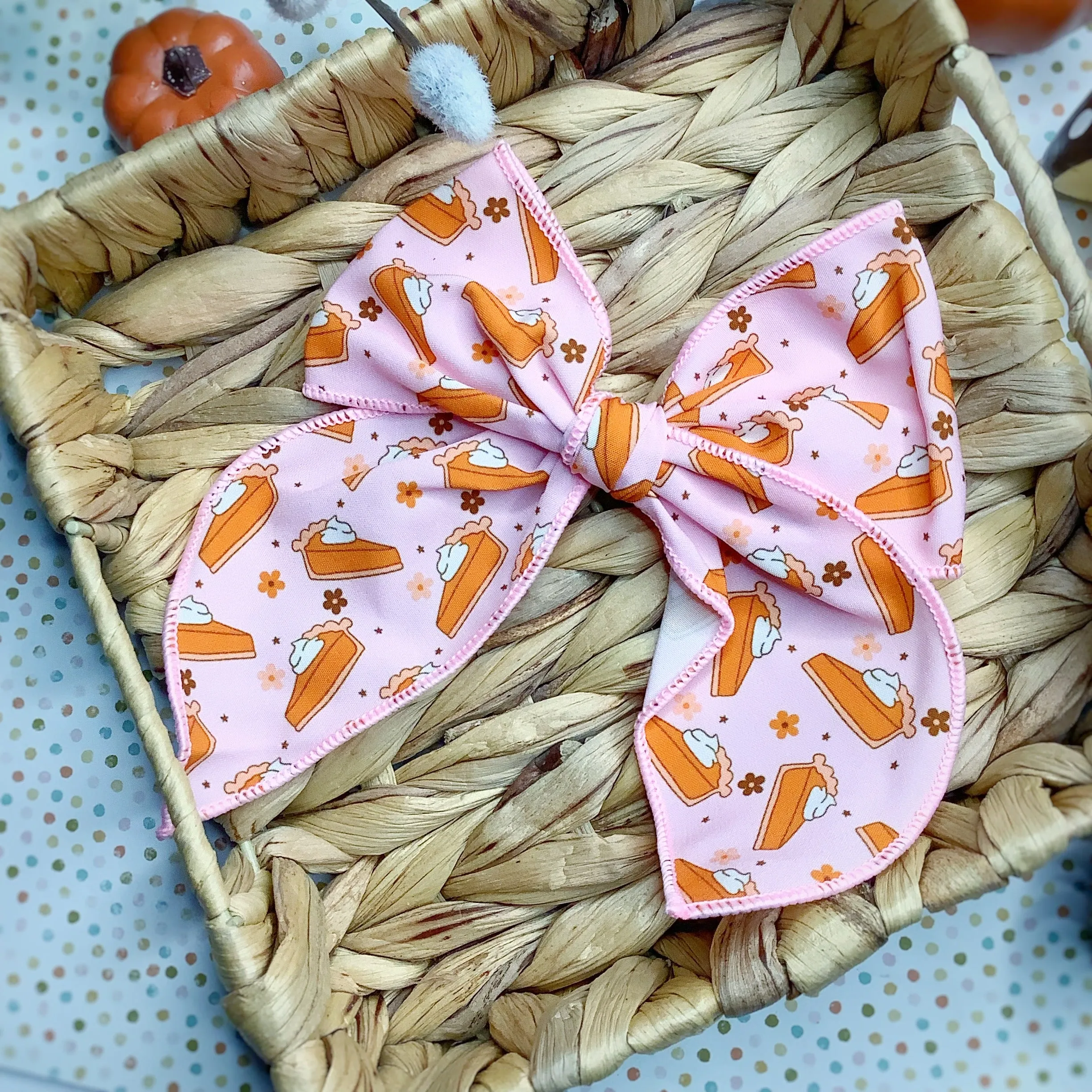 Just Here for the Pie Bow Strip and Scrunchie Collection