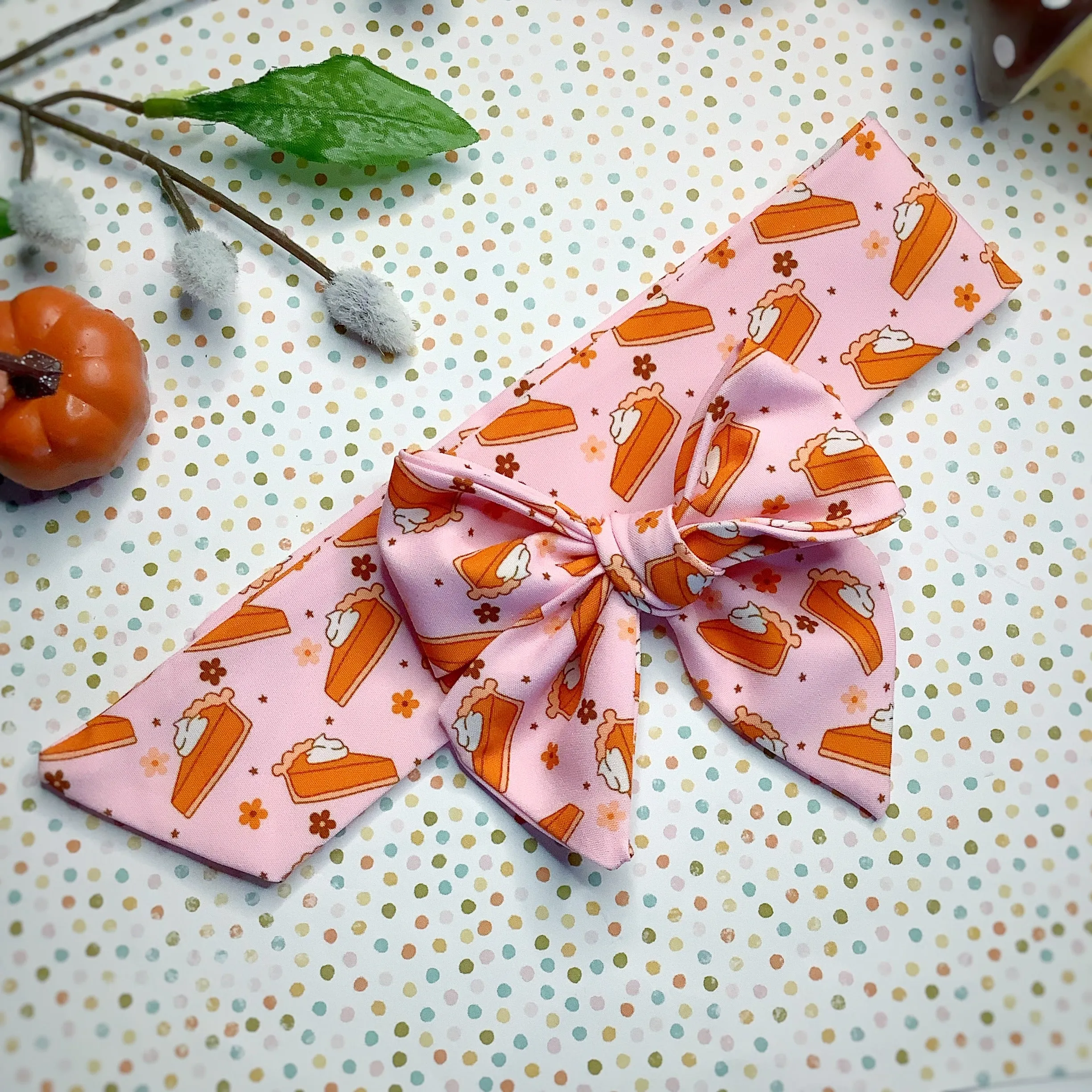 Just Here for the Pie Bow Strip and Scrunchie Collection