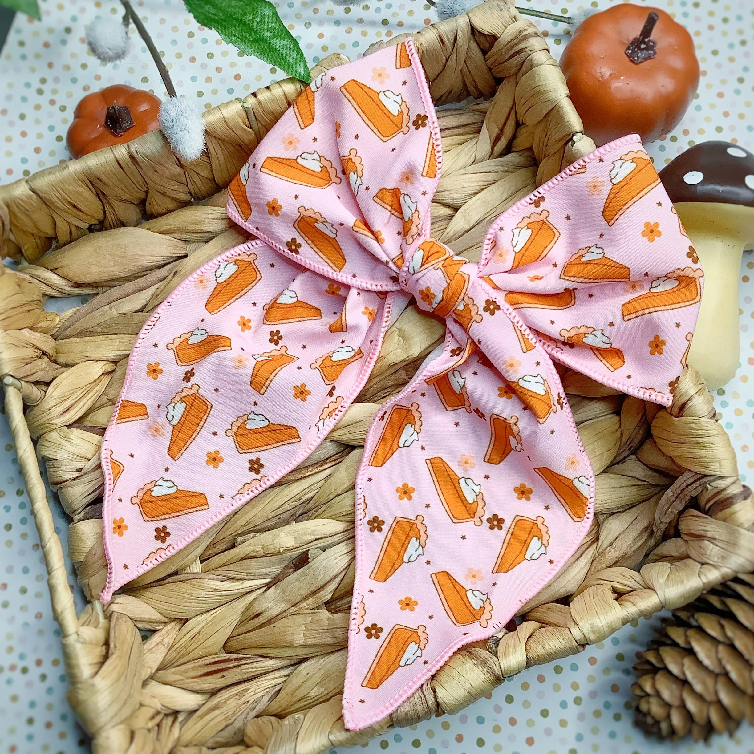 Just Here for the Pie Bow Strip and Scrunchie Collection