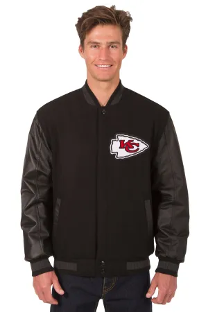 Kansas City Chiefs Reversible Wool and Leather Jacket