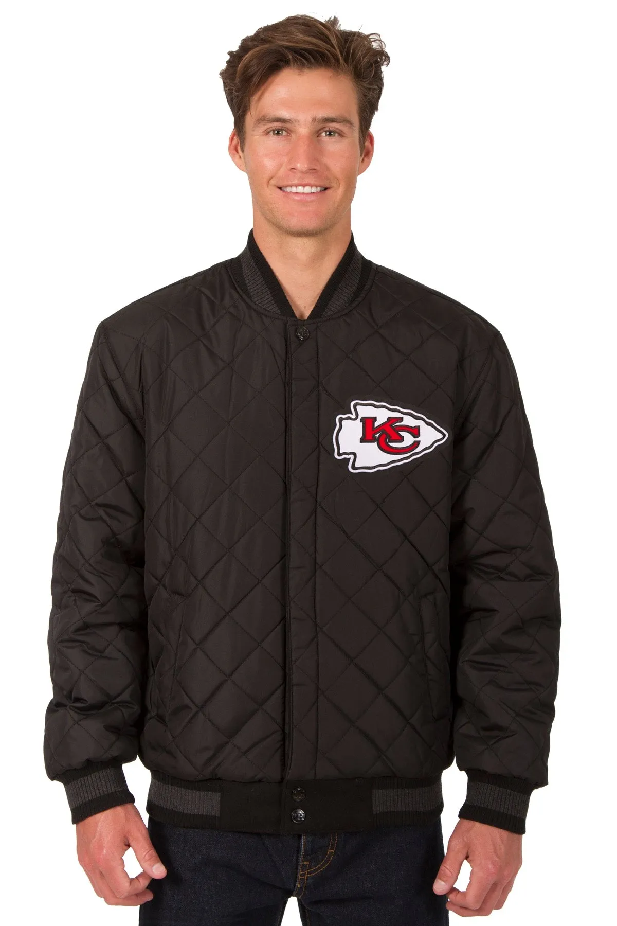 Kansas City Chiefs Reversible Wool and Leather Jacket