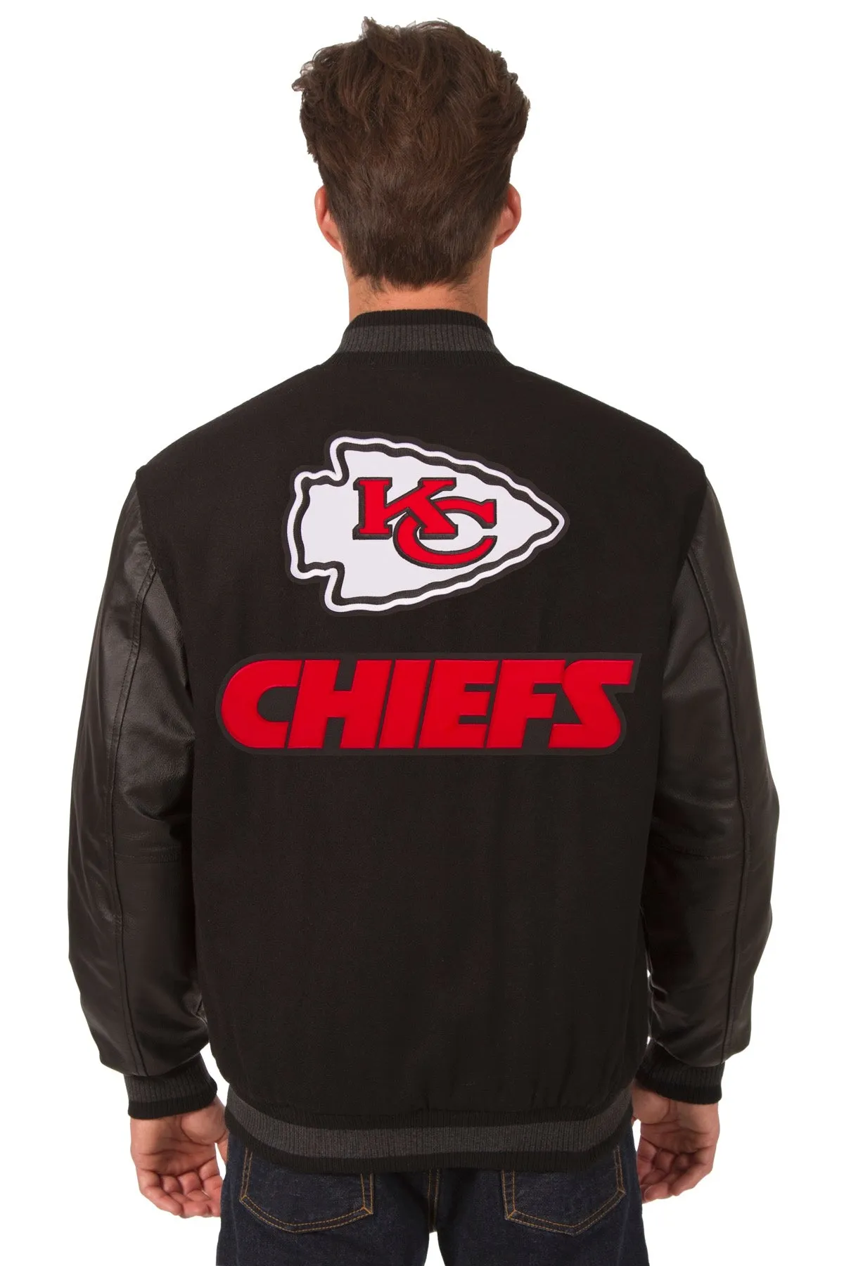 Kansas City Chiefs Reversible Wool and Leather Jacket