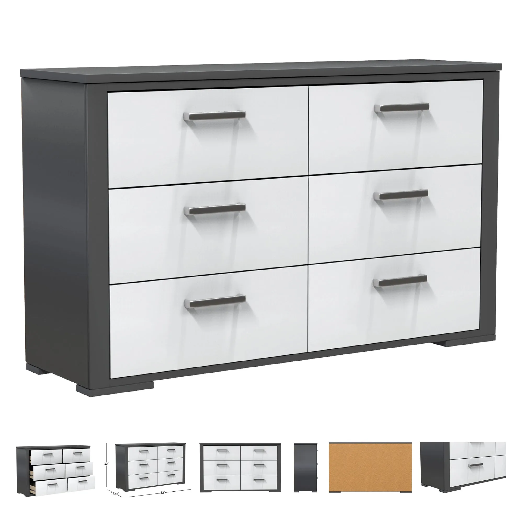 Karlstad trio collection - convertible crib, nursery room furniture