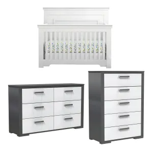 Karlstad trio collection - convertible crib, nursery room furniture
