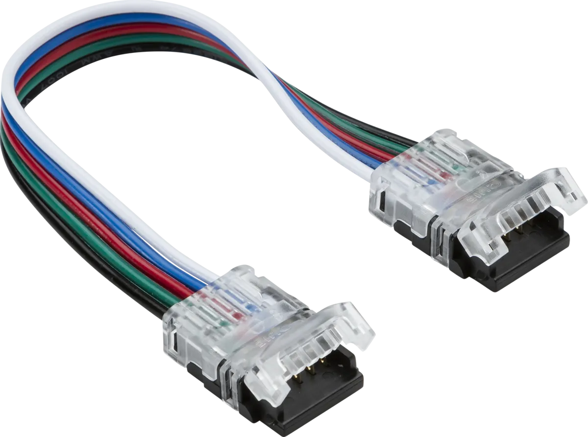 Knightsbridge LFCON5FX 12V/24V LED Flex Strip to Strip 150mm Connector - RGBW