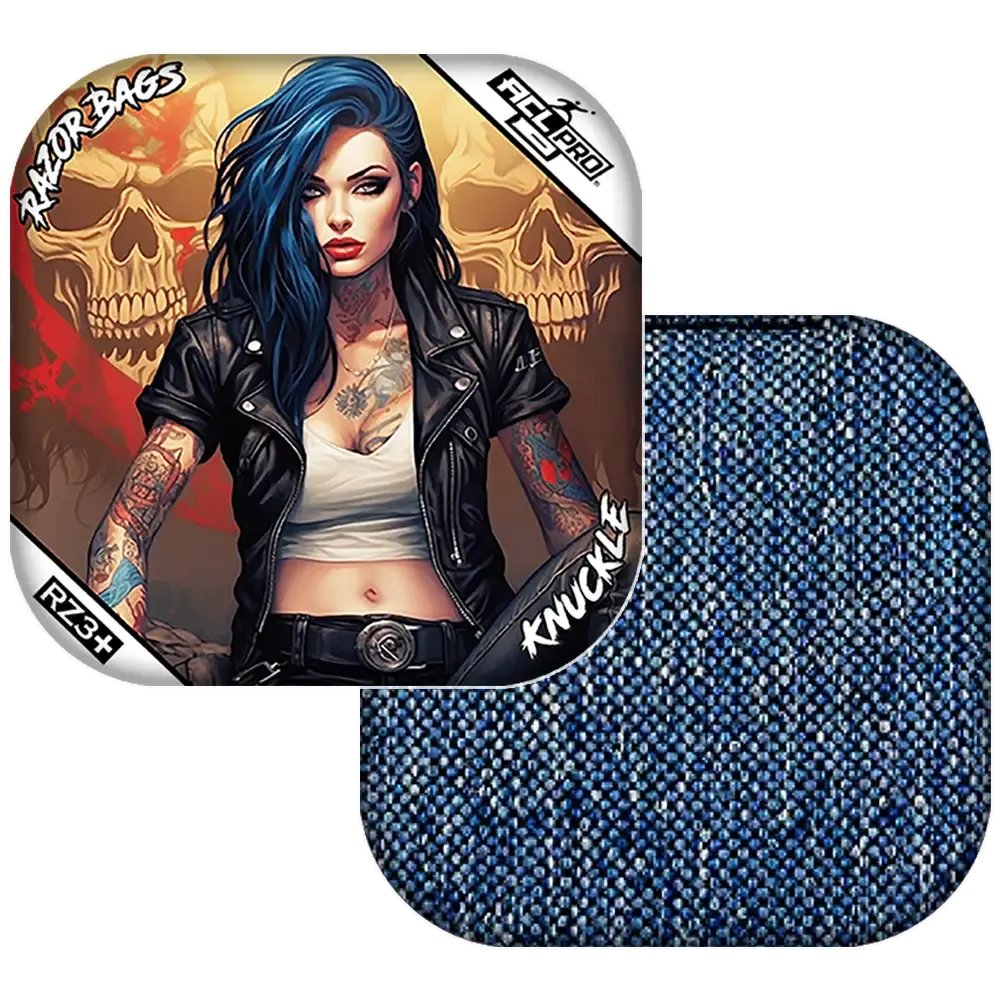 Knuckle | Woman Skulls | ACL PRO Razor Cornhole Bags