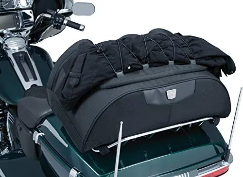 Kuryakyn 5281 Momentum Hitchhiker Motorcycle Travel Luggage: Weather Resistant Trunk Rack Bag, Black