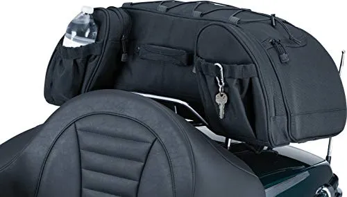 Kuryakyn 5281 Momentum Hitchhiker Motorcycle Travel Luggage: Weather Resistant Trunk Rack Bag, Black