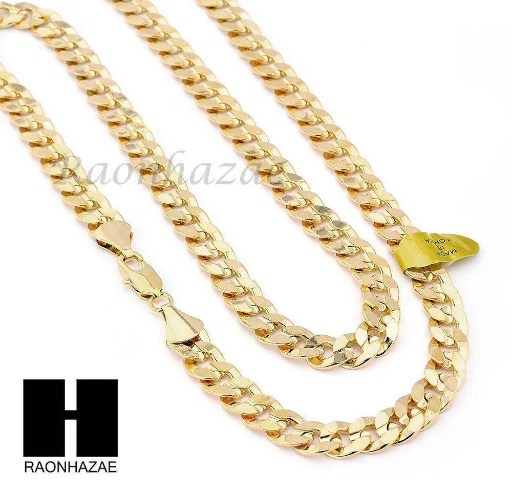 L JESUS FACE ROUND PENDANT & DIAMOND CUT CUBAN LINK CHAIN NECKLACE NN55