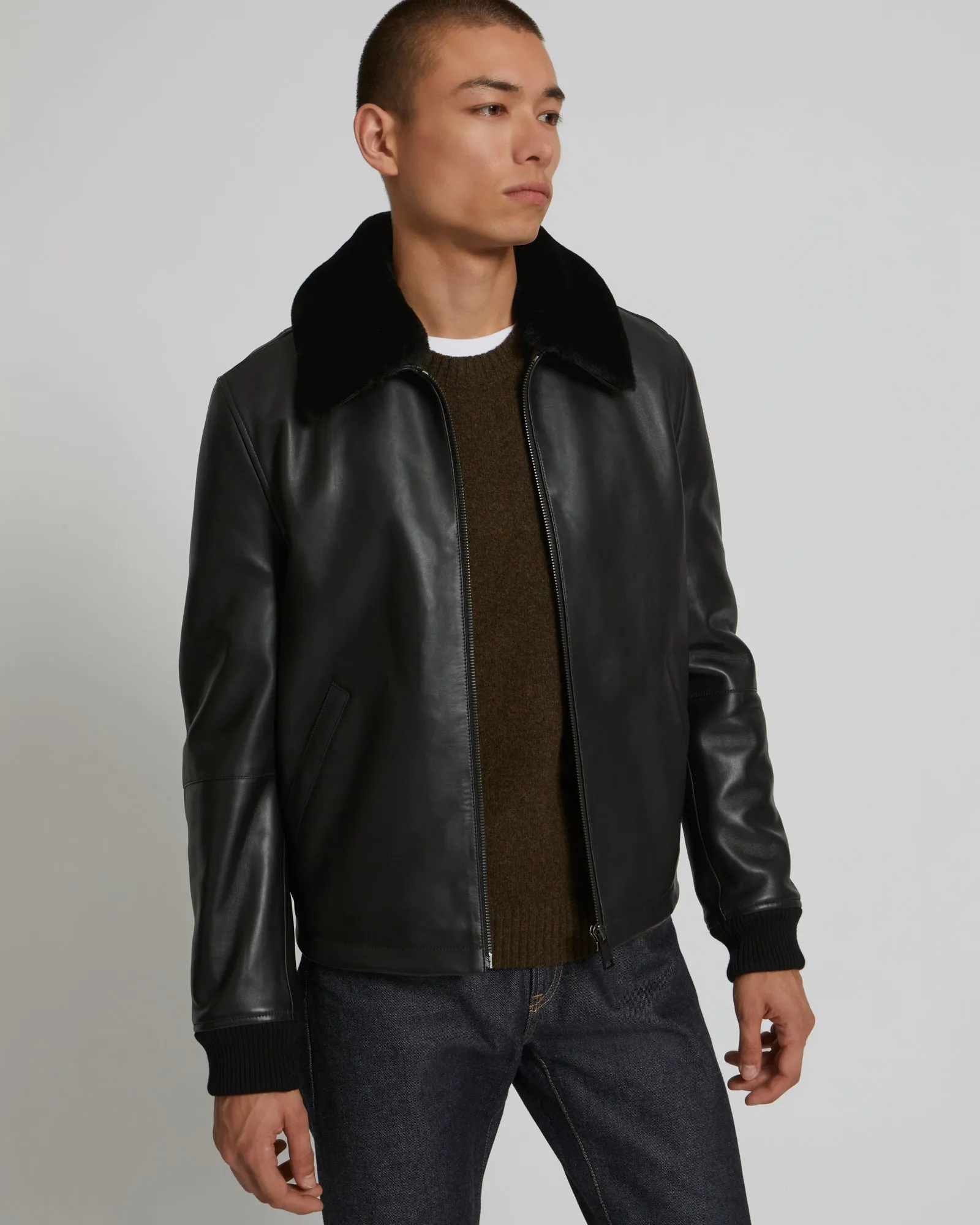 Lamb leather jacket