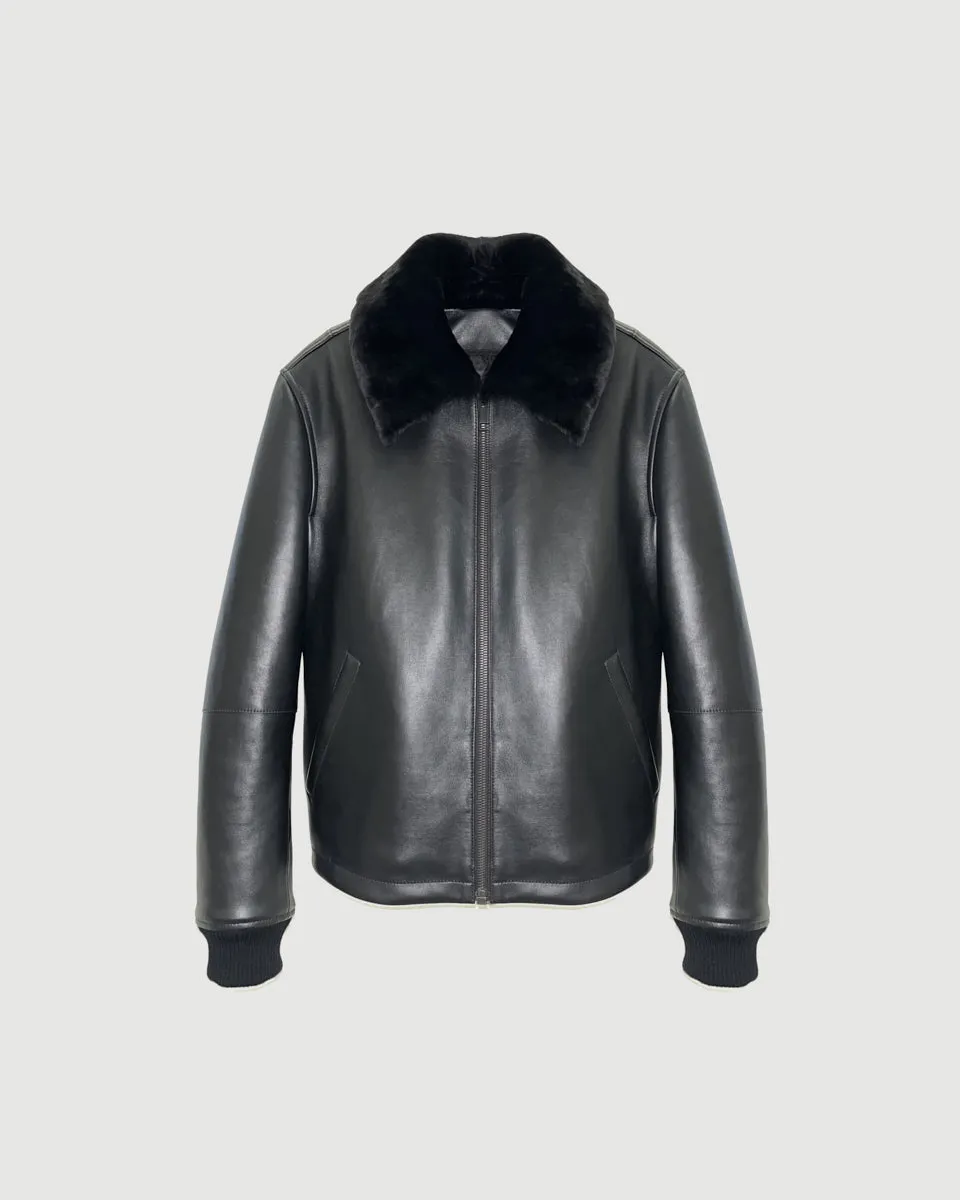 Lamb leather jacket