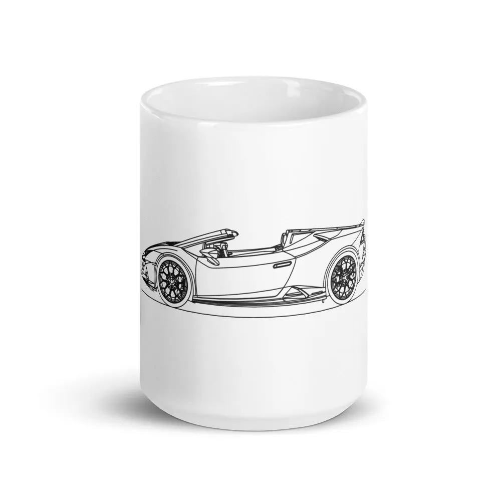 Lamborghini Huracán EVO Spyder silhouette Mug