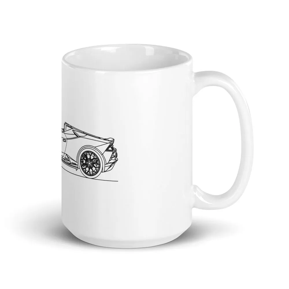Lamborghini Huracán EVO Spyder silhouette Mug