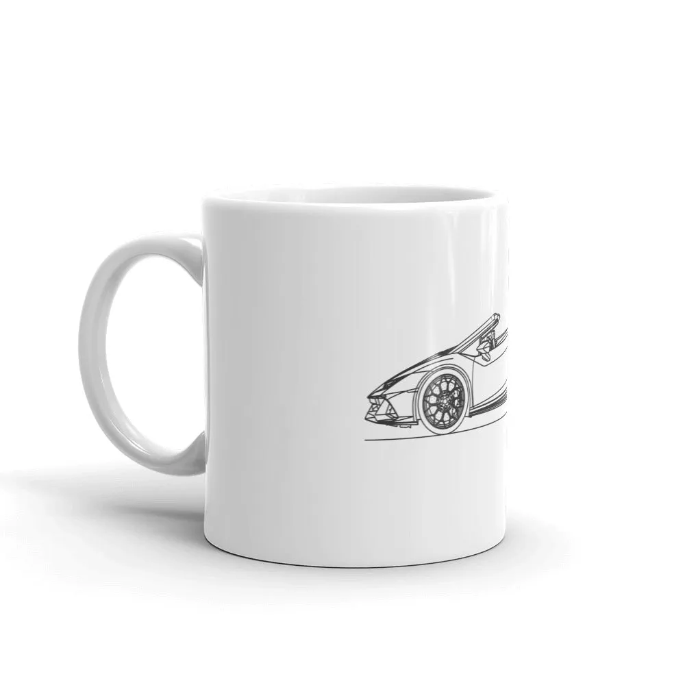 Lamborghini Huracán EVO Spyder silhouette Mug