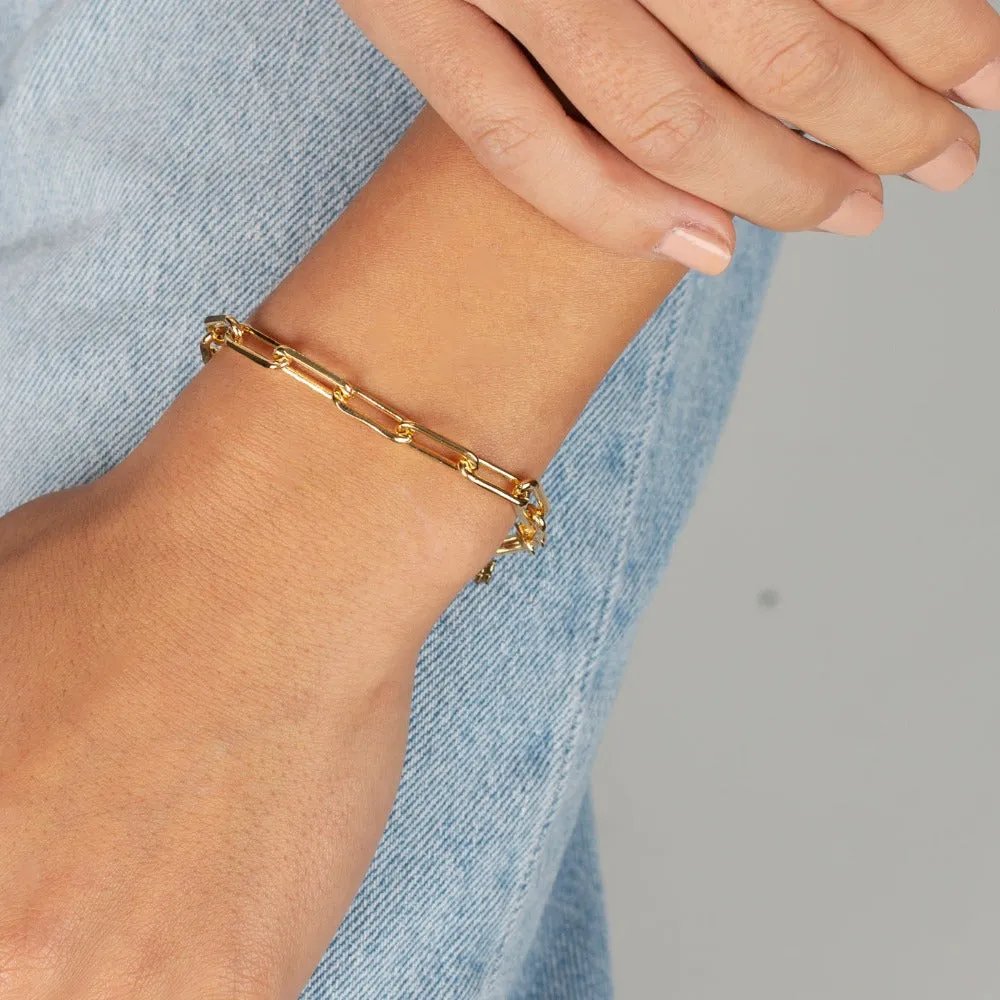 Large Paperclip Link Bracelet