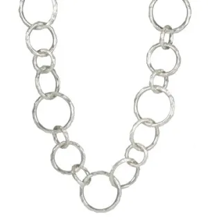 Large Texture Link Necklace