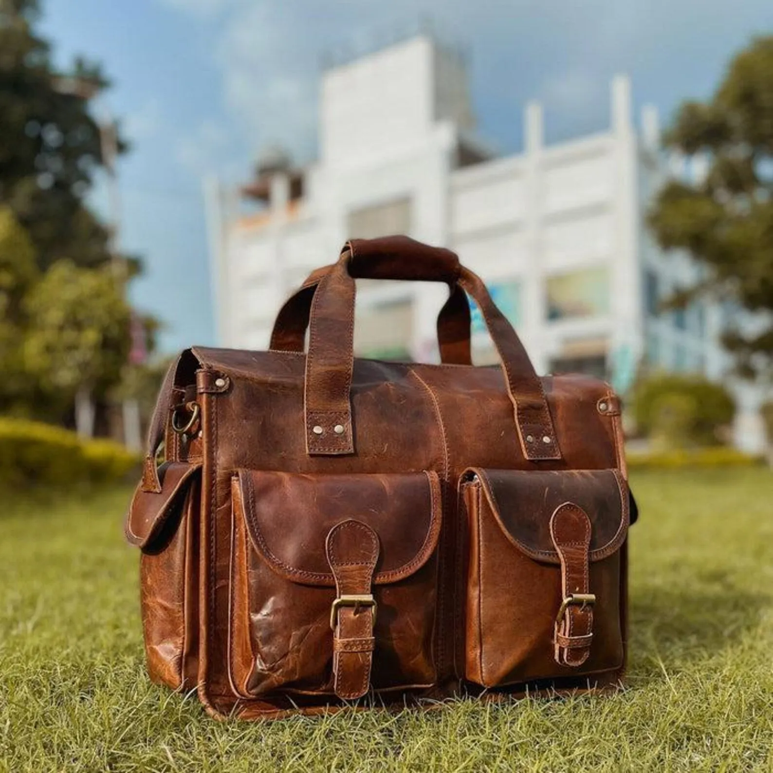 Leather Briefcase Leather Messenger Bag