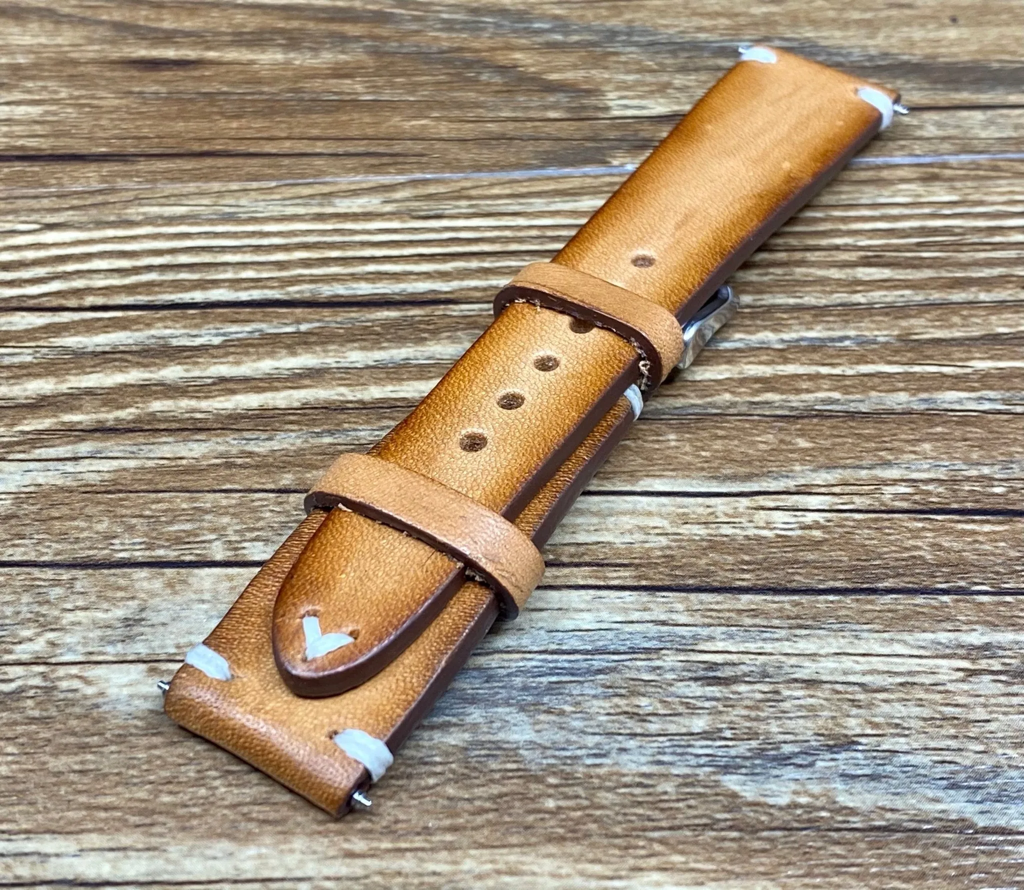 Leather Watch Straps 20mm, Vintage Brown Leather Mens Wrist Watch Band Replacement, Personalise Christmas Gift idea, Hand Stitched Vintage Faded Brown Leather Watch Straps, Watch Straps 19mm for Rolex
