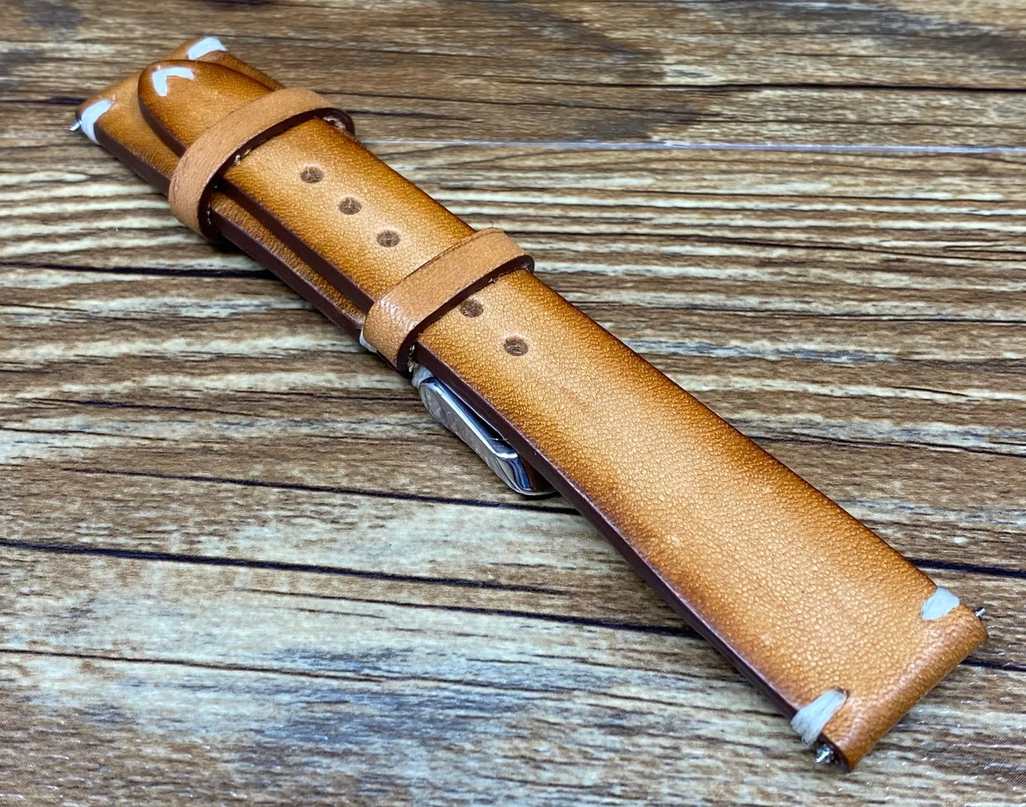Leather Watch Straps 20mm, Vintage Brown Leather Mens Wrist Watch Band Replacement, Personalise Christmas Gift idea, Hand Stitched Vintage Faded Brown Leather Watch Straps, Watch Straps 19mm for Rolex