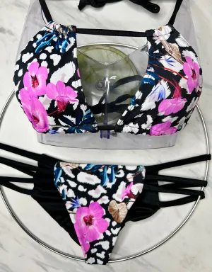 Leopard Floral Top