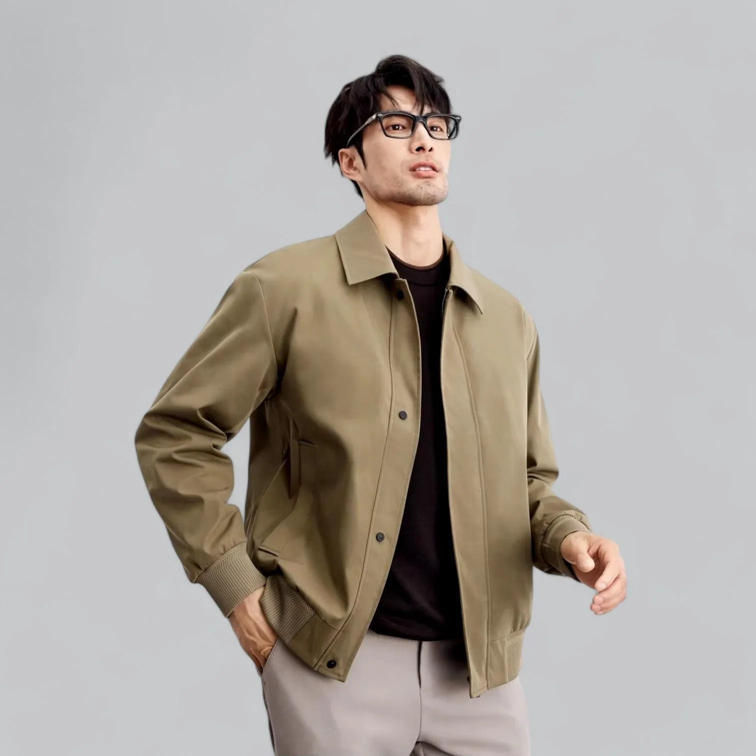 Lightweight Business Jacket | Short Buttoned Design, Breathable Fabric, Perfect for Professional Wear