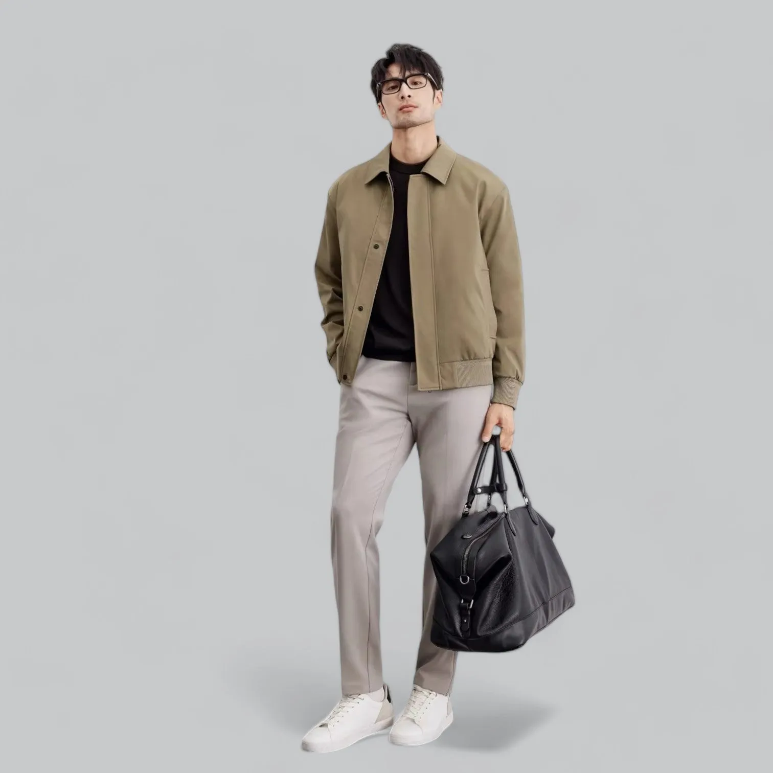 Lightweight Business Jacket | Short Buttoned Design, Breathable Fabric, Perfect for Professional Wear