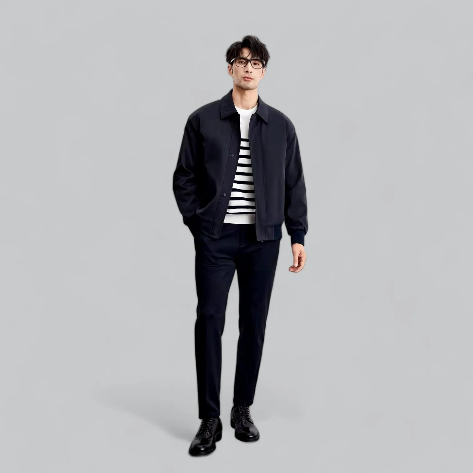 Lightweight Business Jacket | Short Buttoned Design, Breathable Fabric, Perfect for Professional Wear