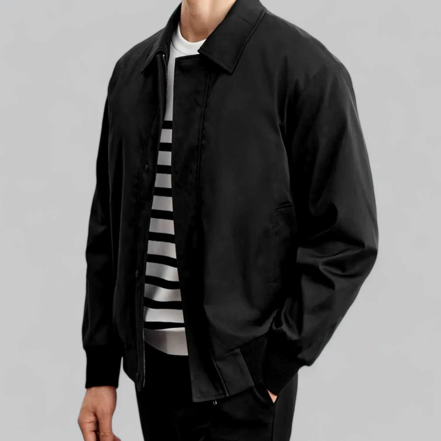 Lightweight Business Jacket | Short Buttoned Design, Breathable Fabric, Perfect for Professional Wear