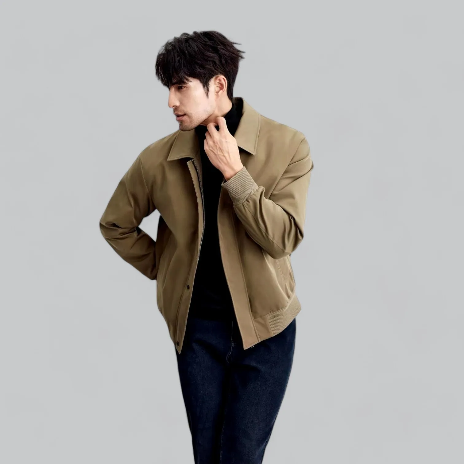Lightweight Business Jacket | Short Buttoned Design, Breathable Fabric, Perfect for Professional Wear