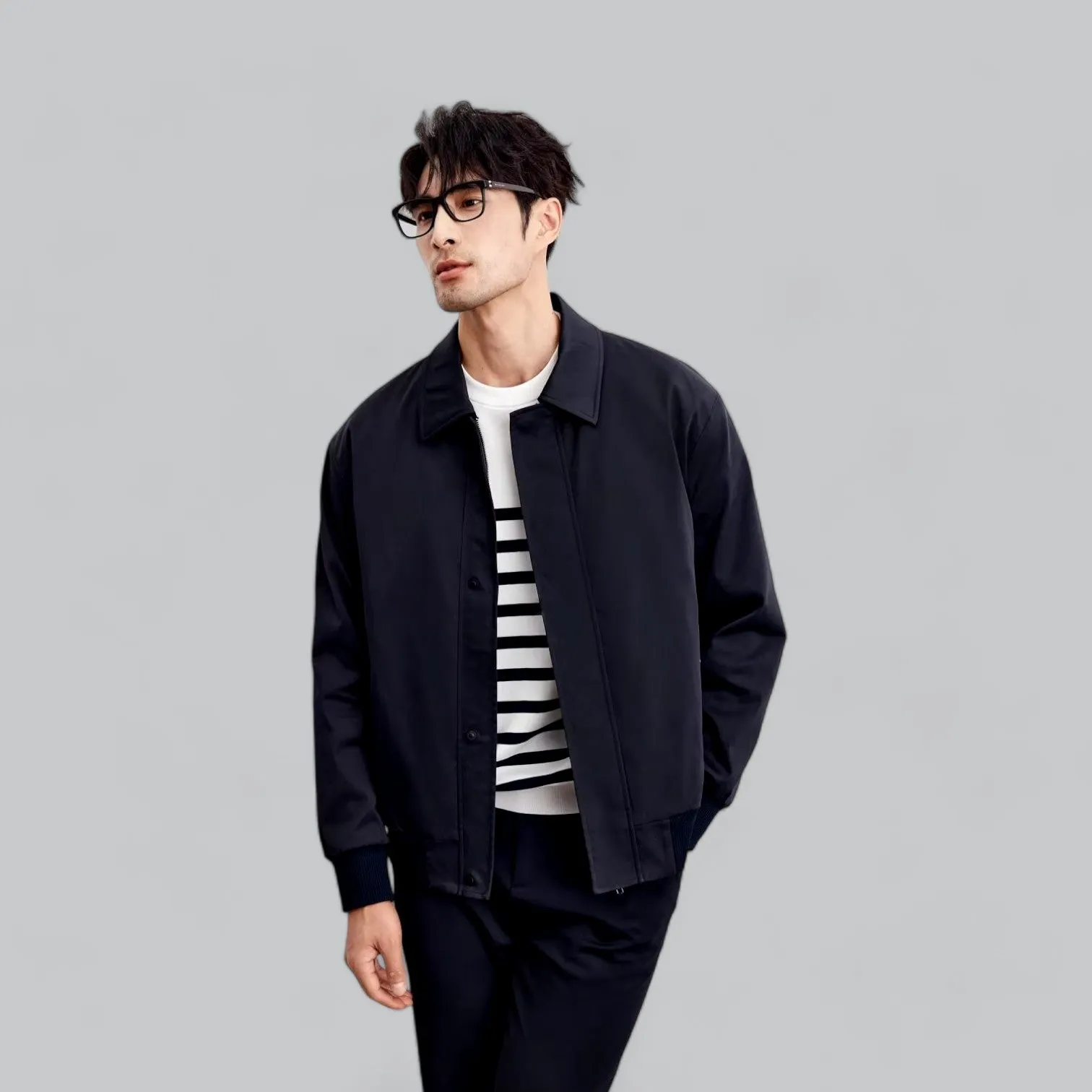Lightweight Business Jacket | Short Buttoned Design, Breathable Fabric, Perfect for Professional Wear