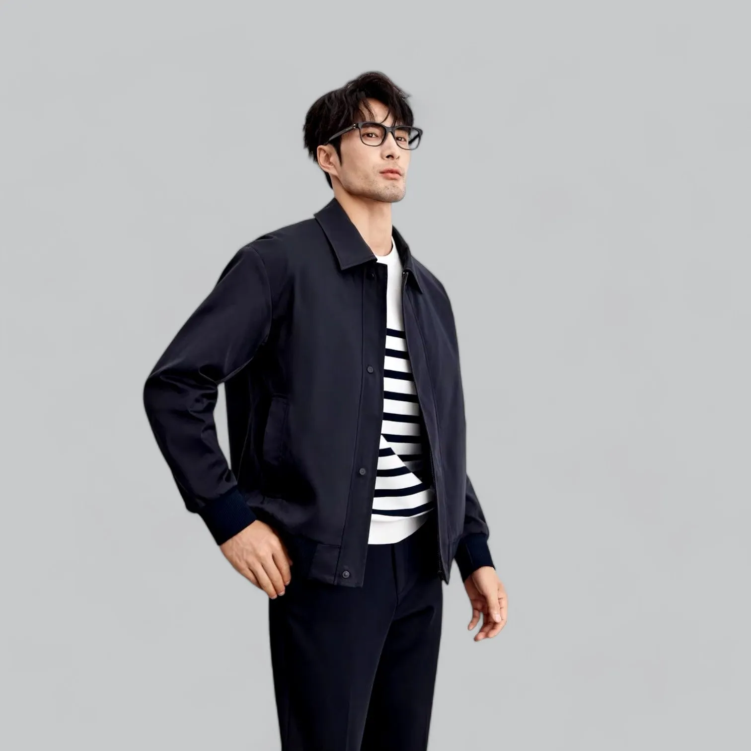 Lightweight Business Jacket | Short Buttoned Design, Breathable Fabric, Perfect for Professional Wear
