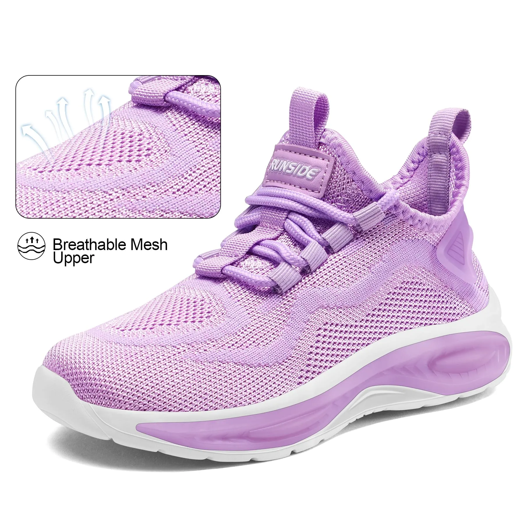 Lightweight Sports Sneakers Solid Color