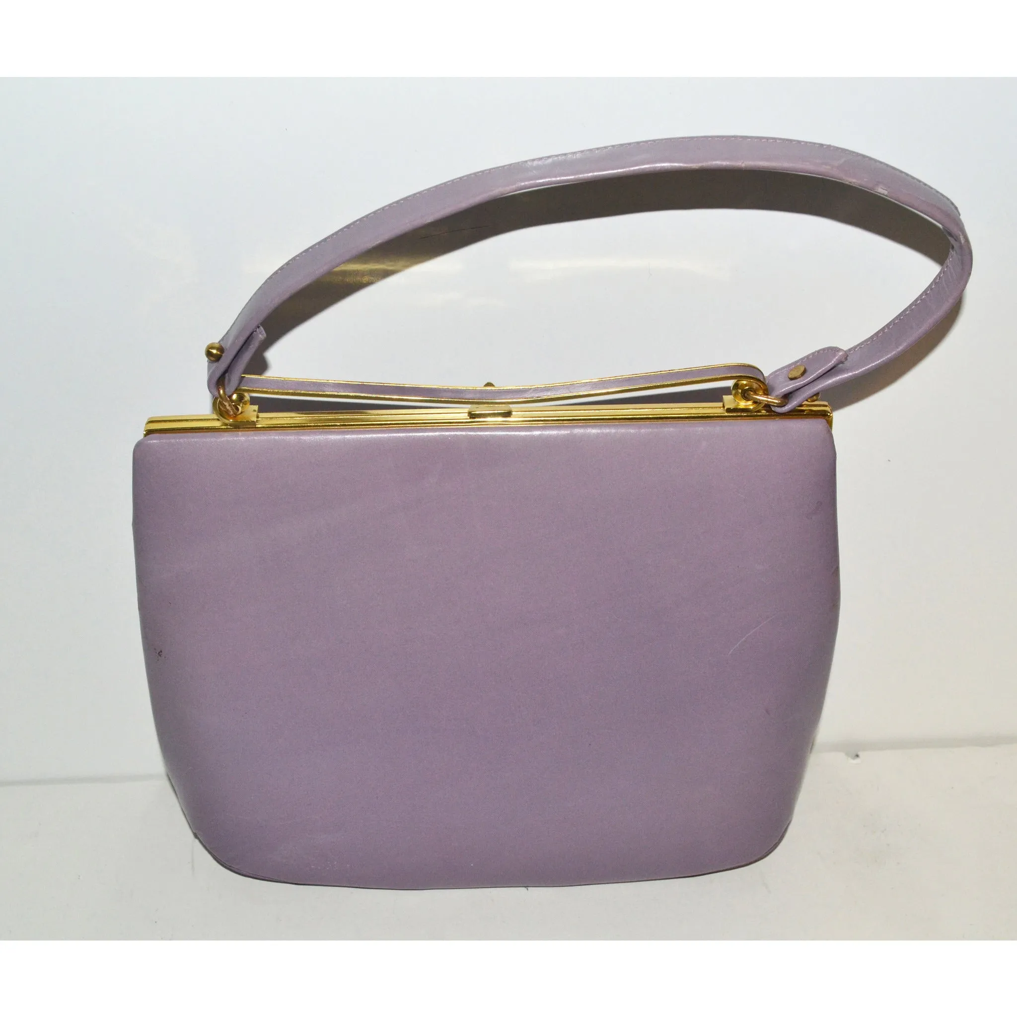 Lilac Leather Purse By Nicholas Reich